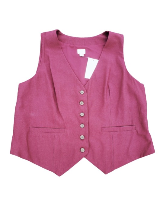 a new day Jackets & Blazers - Women's a new day Burgundy Vest, Size XL